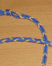 Объемный шнур. Плетение на пальцах (fingerlooped corts). Цена за метр (диаметр 0,5 см) - 50 руб.